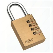 Yuma Pirinç Şifreli Asma Kilit - 4 Basamaklı 50mm - 1