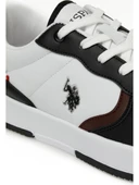 U.S.POLO ASSN ANDREI 5PR BEYAZ BORDO CASUAL ANATOMİK SPOR AYAKKABISI thumbnail 9