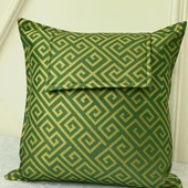 NİVEMESHOME MONET ZİGZAG KIRLENT KILIFI HAKİ 45 X 45 - 4