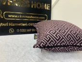 NİVEMESHOME MONET ZİGZAG KIRLENT KILIFI MÜRDÜM 45 X 45 - 4