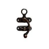 Kancalı Yay Gözü, Ahşap Kutu Klipsi - Büyük, Antik, 100 Adet - 1