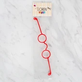 Loren Plastik Amigurumi Gözlük Kırmızı thumbnail 2