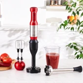 Karaca Mastermaid Prosteel El Mikseri ve Blender Imperial Red Inox 1500 W thumbnail 1