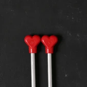 ADDI KALPLİ 5MM 40CM KLASİK ALÜMİNYUM ÖRGÜ ŞİŞİ - thumbnail 3