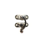 Yay Gözü, Ahşap Kutu Klipsi - Küçük 28x33 mm, Nikel 1 Adet - 1