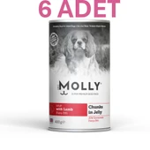 Molly Jöle İçinde Parça Kuzu Etli Yetişkin Köpek Konservesi 400gr (6 ADET) thumbnail 3