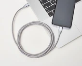 Amazonbasics Çift Örgülü Naylon Usb Type-c - Type-c 2.0 Kablosu - 2