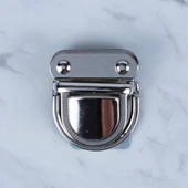 Loren Metal Çanta Kilidi Büyük Gümüş thumbnail 2