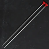 ADDI KALPLİ 5MM 40CM KLASİK ALÜMİNYUM ÖRGÜ ŞİŞİ - thumbnail 2