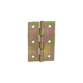 Metal Yaprak Menteşe 2 Adet Prinç Sarı No:3 Mobilya Pencere Kapı Dolap PVC Menteşesi İki Kanatlı thumbnail 5