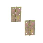 Metal Yaprak Menteşe 2 Adet Prinç Sarı No:3.5 Mobilya Pencere Kapı Dolap PVC Menteşesi İki Kanatlı thumbnail 6