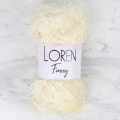 Loren Furry Krem El Örgü İpi - RF065 - 34062 thumbnail 1