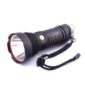 El Feneri Uzun Menzil 80W Şarjlı Powerbank Ledli Işık Kafa Lambası Alüminyum Kasa Su Geçirmez Kamp thumbnail 9