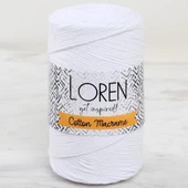Loren Cotton Macrame Beyaz - R001 - 34366 thumbnail 1