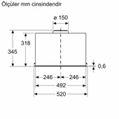 Siemens LB56NAC50 Gömme Aspiratör Paslanmaz Çelik thumbnail 8