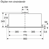 Siemens LB87NAC50 Gömme Aspiratör Paslanmaz Çelik thumbnail 8