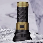 El Feneri 5000 Lümen Uzun Menzil 80W Şarjlı Powerbank Ledli Işık Kafa Lambası Su Geçirmez Kamp thumbnail 9