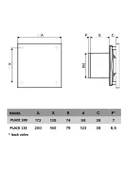 PLACE 100 10CM Banyo Tuvalet Havalandırma Fanı – Sessiz ve Modern Panel Tasarımı thumbnail 4
