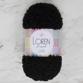 Loren Lamb Siyah El Örgü İpi - R004 - 34423 thumbnail 1
