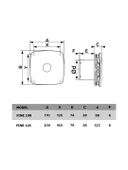 FINE 100 BD – 10'luk Sessiz Tuvalet ve Banyo Aspiratör Havalandırma Fanı thumbnail 5