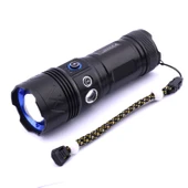 El Feneri Uzun Menzil Zoom Özellikli 80W Şarjlı Powerbank Ledli Işık Kafa Lambası Alüminyum Kasa Kamp thumbnail 9