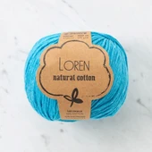 Loren Natural Cotton Turkuaz El Örgü İpi - R091 - 33923 thumbnail 1
