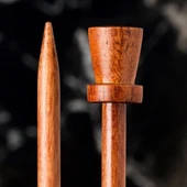 La Mia Rosewood 6 mm 36 cm Ahşap Örgü Şişi thumbnail 2