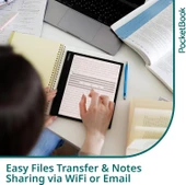 PocketBook InkPad Eo | 10,3” Renkli E Ink Kaleido 3 Ekran | El yazısı ve Kalem | Android 11 | Fotoğraflar Üzerine Notlar İçin Kamera | Dahili Hoparlör | Sesli Kitaplar | Ayarlanabilir Akıllı Işık | Mi - 7