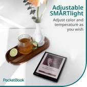 PocketBook InkPad Eo | 10,3” Renkli E Ink Kaleido 3 Ekran | El yazısı ve Kalem | Android 11 | Fotoğraflar Üzerine Notlar İçin Kamera | Dahili Hoparlör | Sesli Kitaplar | Ayarlanabilir Akıllı Işık | Mi - 5