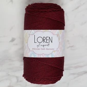 Loren Polyester Soft Macrame Bordo El Örgü İpi - LM039 - 34444 thumbnail 1