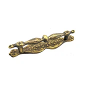 Antika Tarz Dekoratif Pirinç Aynalı Mobilya Çekmece Kulbu -  23x115mm, Antik - 1