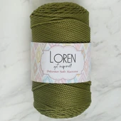 Loren Polyester Soft Macrame Yeşil El Örgü İpi - LM010 - 34429 thumbnail 1
