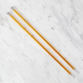 Loren Rythm 6mm Sarı Renkli Metal Örgü Şişi thumbnail 1