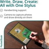PocketBook InkPad Eo | 10,3” Renkli E Ink Kaleido 3 Ekran | El yazısı ve Kalem | Android 11 | Fotoğraflar Üzerine Notlar İçin Kamera | Dahili Hoparlör | Sesli Kitaplar | Ayarlanabilir Akıllı Işık | Mi - 2