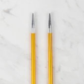 Loren Rythm 5mm Sarı Renkli Metal Örgü Şişi thumbnail 3