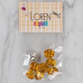 Loren Crafts hardal sarısı 8 li düğme - 242 thumbnail 1