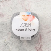 Loren Natural Baby Açık Gri El Örgü İpi - R079 - 33827 thumbnail 1