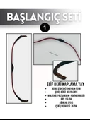 Geleneksel Okçuluk Başlangıç Seti Elif Yay (Kaplamalı) 5 Ok Zihgir Tirkeş - 1