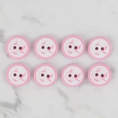 Loren Crafts pembe 8 li balık düğme - 571 thumbnail 2