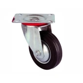 Servis Tekeri - Tablalı Siyah Döner - Çap 100 mm - 1