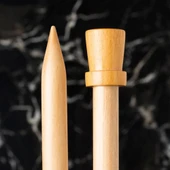 La Mia Whitewood 12 mm 36 cm Ahşap Örgü Şişi thumbnail 2