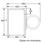 Siemens WM14VM80TR 1400 Devir 9 kg Çamaşır Makinesi thumbnail 8