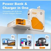 5i 1 Arada 10,000mAh Hızlı Şarj Kullanışlı Adaptörlü 4 Cihaz Uyumlu Powerbank thumbnail 2