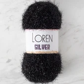 LOREN SILVER SİYAH EL ÖRGÜ İPİ - RS1001 - 34093 thumbnail 1