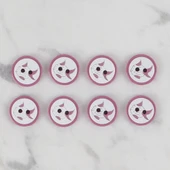 Loren Crafts vişne çürüğü 8 li balık düğme - 572 thumbnail 2