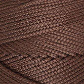 Loren Polyester Soft Macrame Kahverengi El Örgü İpi - LM032 - 34438 thumbnail 2