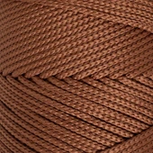 Loren Polyester Soft Macrame Kahverengi El Örgü İpi - LM033 - 34439 thumbnail 2