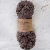 La Mia Natural Wool Açık Kahverengi El Örgü İpi - H5 - 33604 thumbnail 1