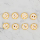 Loren Crafts sarı 8 li balık düğme - 579 thumbnail 2