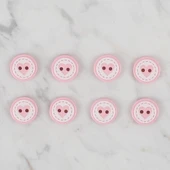 Loren Crafts pembe 8 li kalp düğme - 472 thumbnail 2